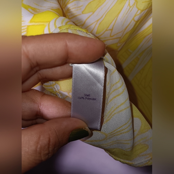 JENNIFER LOPEZ Floral Yellow Women's Top - Picture 5 of 7